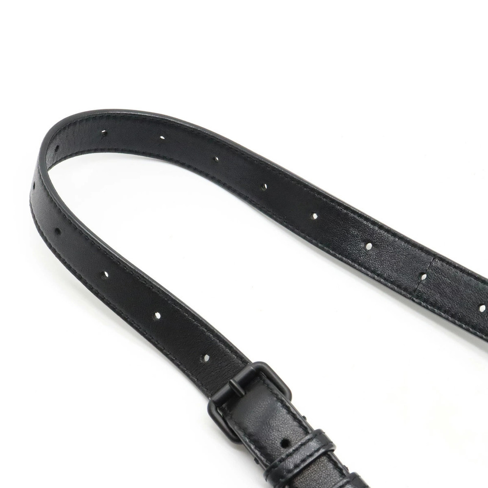 SAINT LAURENT PARIS Yves YSL Camp Camera Bag Shoulder Leather Black - Picture 4 of 7